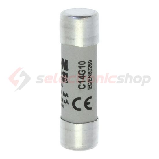 Hengeres biztosítóbetét gG gL/gG 14x51mm 10A 690V AC Bussmann EATON - C14G10