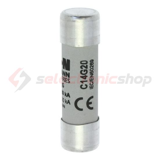 Hengeres biztosítóbetét gG gL/gG 14x51mm 20A 690V AC Bussmann EATON - C14G20