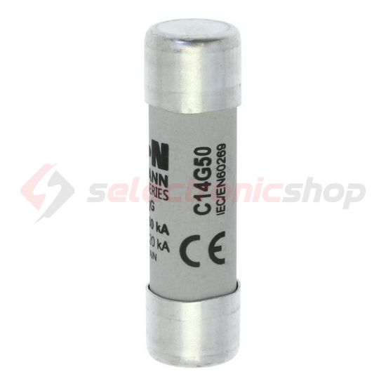 Hengeres biztosítóbetét gG gL/gG 14x51mm 50A 400V AC Bussmann EATON - C14G50