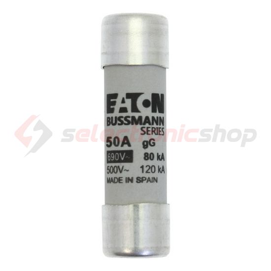 Hengeres biztosítóbetét gG gL/gG 14x51mm 50A 400V AC Bussmann EATON - C14G50