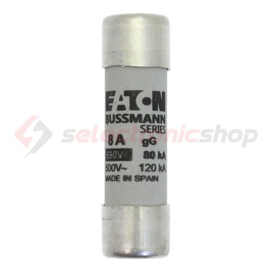 Hengeres biztosítóbetét gG gL/gG 14x51mm 8A 690V AC Bussmann EATON - C14G8