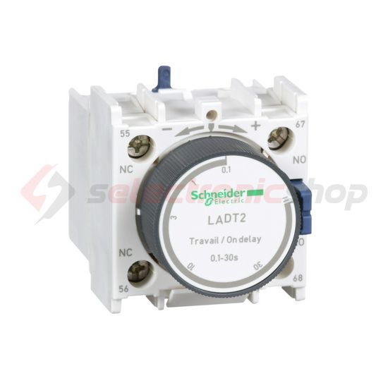 Időzítőblokk LC1D/F-hez meghúzáskésleltetésű 0.1-30s 1z 1ny TeSys LAD-T Schneider - LADT2