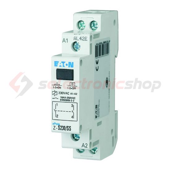 Impulzuskapcsoló sorolható 16A 230V/ AC-műk. 2-z 1M Z-S230/SS EATON - 265271