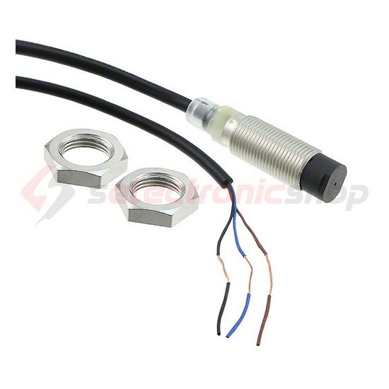 Induktív közelítésérzékelő kiemelkedő 8mm-hatótáv menetes henger fém NPN záró 10-30V DC OMRON - 674561