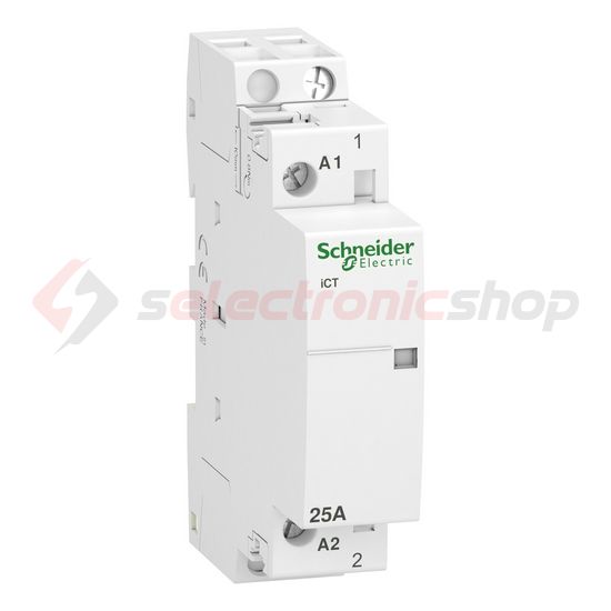 Installációs kontaktor sorolható 25A 250V AC 1-z 230-240V AC-műk 1mod Acti9 iCT Schneider - A9C20731
