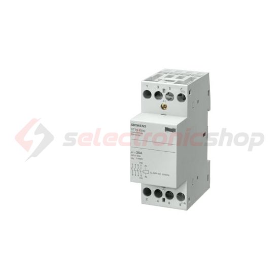 Installációs kontaktor sorolható 25A 440V AC 3-z 1-ny 230V AC-műk 2mod 5TT SIEMENS - 5TT5831-0