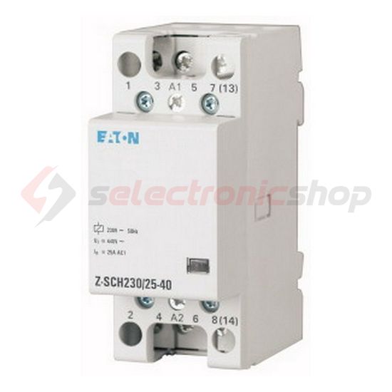 Installációs kontaktor sorolható 25A 440V AC 3-z 1-ny 230V AC-műk 2mod Z-SCH230/25-31 EATON - 248846