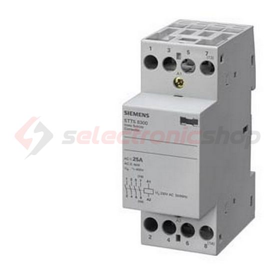 Installációs kontaktor sorolható 25A 440V AC 4-z 230V AC-műk 2mod 5TT SIEMENS - 5TT5830-0