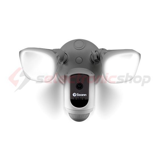 IP dómkamera WiFi FHD 2400lmLED 125°PIR 2irányú hang sziréna fix fókusz 2Mp kültéri fali Swann - SWIFI-FLOCAM2W