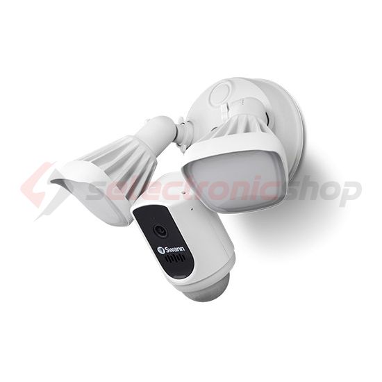 IP dómkamera WiFi FHD 2400lmLED 125°PIR 2irányú hang sziréna fix fókusz 2Mp kültéri fali Swann - SWIFI-FLOCAM2W