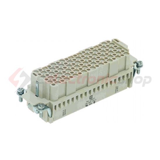 Ipari csatlakozó betét anya 108P 10A 250V krimpelt hüvely Han 108 DD-BU-C HARTING - 09161083101