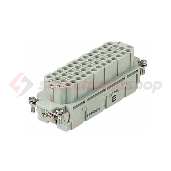 Ipari csatlakozó betét anya 46P 16A 500V krimpelt hüvely termoplaszt-betét Han EE 46 HARTING - 09320463101