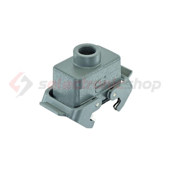 Ipari csatlakozó ház lengő aljzat alumínium-ház IP65 Han 10B-kg-QB-M20 HARTING - 19300101730