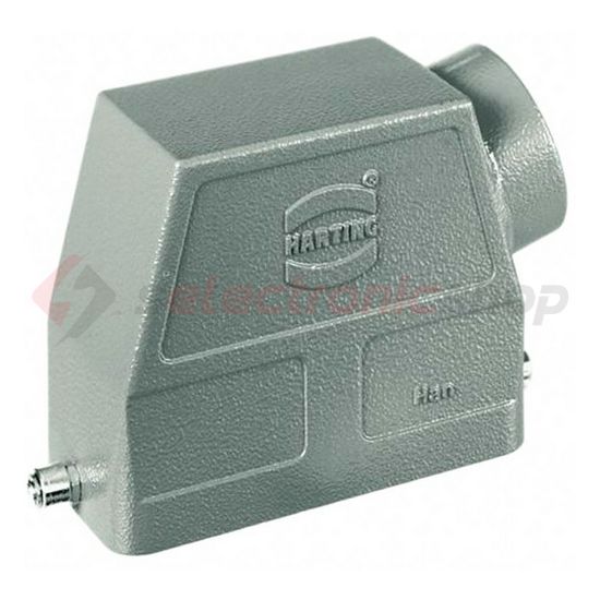 Ipari csatlakozó ház lengő dugó négyszögletes alumínium IP65 Han 10B-gg-16 HARTING - 09300101421