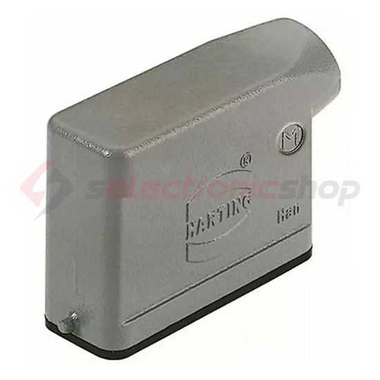 Ipari csatlakozó ház lengő dugó négyszögletes alumínium IP65 Han 16A-GS-16 HARTING - 09200161541