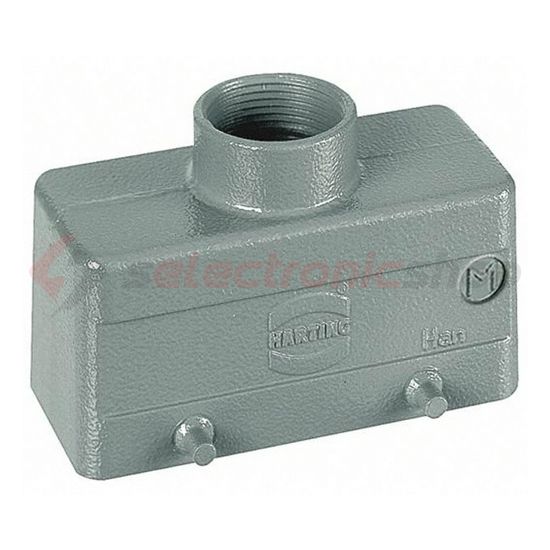 Ipari csatlakozó ház lengő dugó négyszögletes alumínium IP65 Han 16B-gg-M25 HARTING - 19300161421