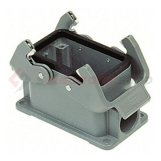 Ipari csatlakozó ház zárt ajlzat négyszögletes alumínium IP65 Han 10B-asg1-QB-16 HARTING - 09300101231