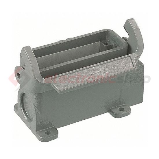 Ipari csatlakozó ház zárt ajlzat négyszögletes alumínium IP65 Han 16A-asg1-LB-16 HARTING - 09200160251