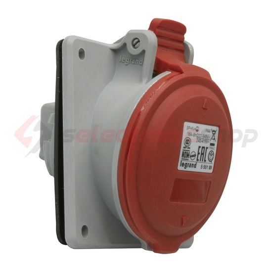 Ipari dugalj beépíthető 3P+N+E 16A 400V(50+60Hz) piros P17 Tempra PRO Dafbe-164k06 LEGRAND - 555189