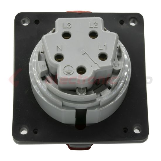 Ipari dugalj beépíthető 3P+N+E 16A 400V(50+60Hz) piros P17 Tempra PRO Dafbe-164k06 LEGRAND - 555189