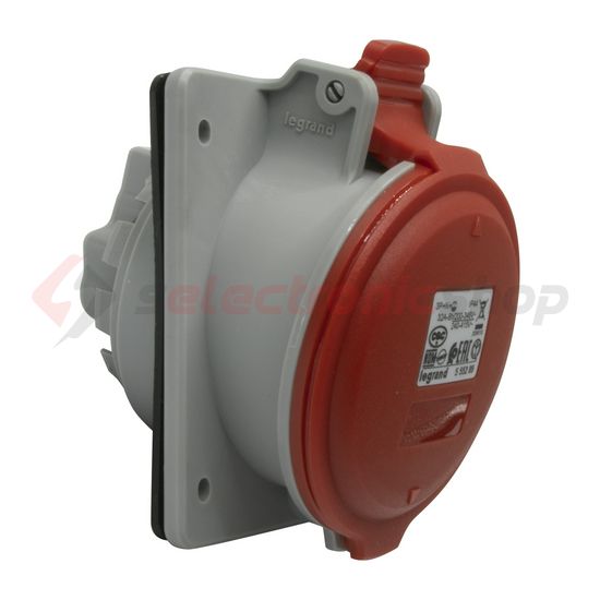 Ipari dugalj beépíthető 3P+N+E 32A 400V(50+60Hz) piros IP44 P17 Tempra PRO Dafbe-324k06 m LEGRAND - 555289