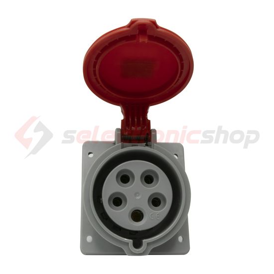 Ipari dugalj beépíthető 3P+N+E 32A 400V(50+60Hz) piros IP44 P17 Tempra PRO Dafbe-324k06 m LEGRAND - 555289