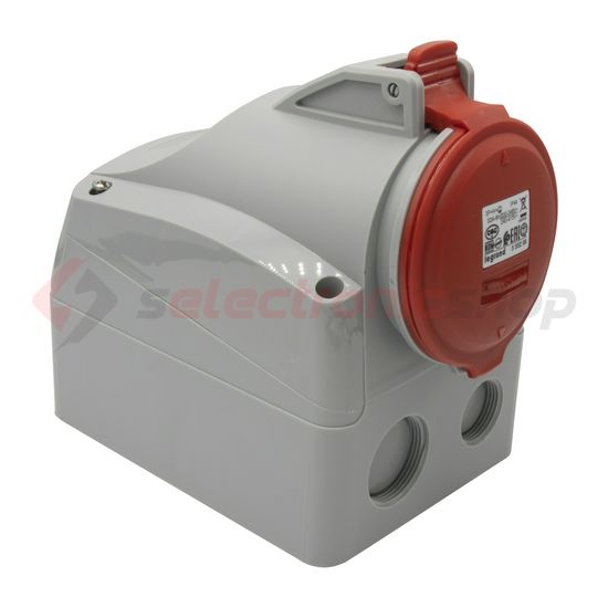 Ipari dugalj falra szerelhető 3P+N+E 32A 400V(50+60Hz) piros P17 Tempra PRO Dafr-324k06m LEGRAND - 555259