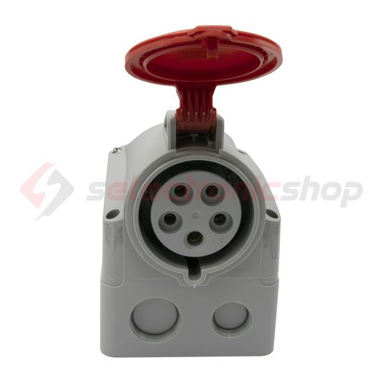 Ipari dugalj falra szerelhető 3P+N+E 32A 400V(50+60Hz) piros P17 Tempra PRO Dafr-324k06m LEGRAND - 555259