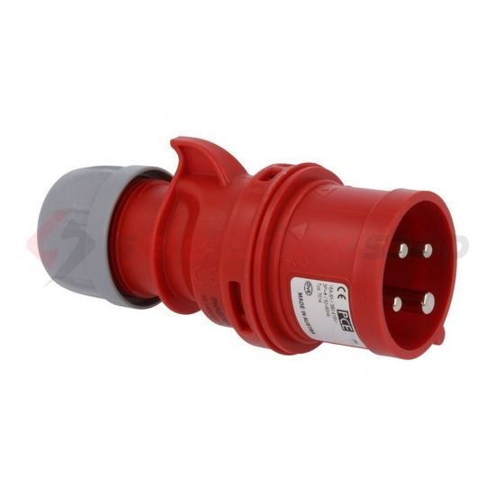 Ipari dugvilla lengő 3P+E fázisfordító fázisfordító 16A 400V(50+60Hz) piros IP44 Shark PCE - 7014-6