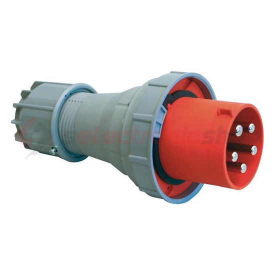 Ipari dugvilla lengő 3P+N+E 125A 400V(50+60Hz) piros IP67 műanyag csavaros Power Twist PCE - 045-6