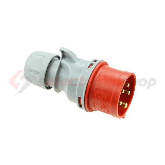 Ipari dugvilla lengő 3P+N+E 16A 400V(50+60Hz) piros IP44 műanyag 6h-pozíció Turbo Shark PCE - 015-6tt