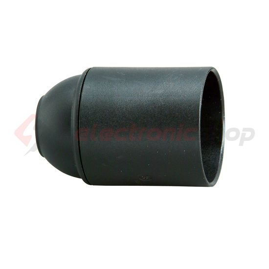 Izzólámpa foglalat pattintós lengő E27 dugaszolható műanyag fekete Kopp - 210515000