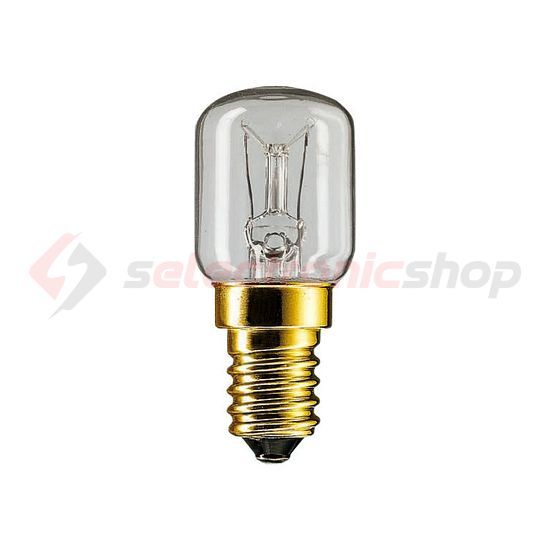 Izzólámpa hőálló-sütőbe víztiszta 25W 230V E14 172lm 1000h E14 230-240V T25 CL OV 1CT Philips - 924198244441