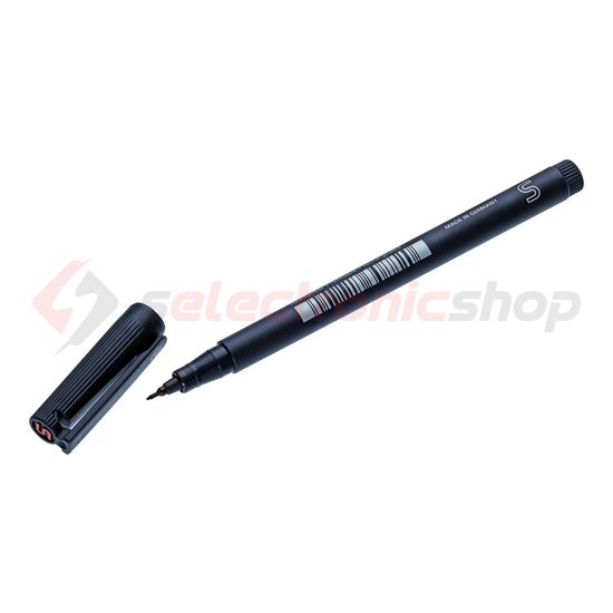 Jelölő 0,4mm filctoll fekete vízálló BS-1 CONTA-CLIP - 2034.0