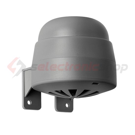 Jelzőkürt 24V AC/DC 0.08A 98dB szürke-ház műanyag IP65 WERMA - 58500075