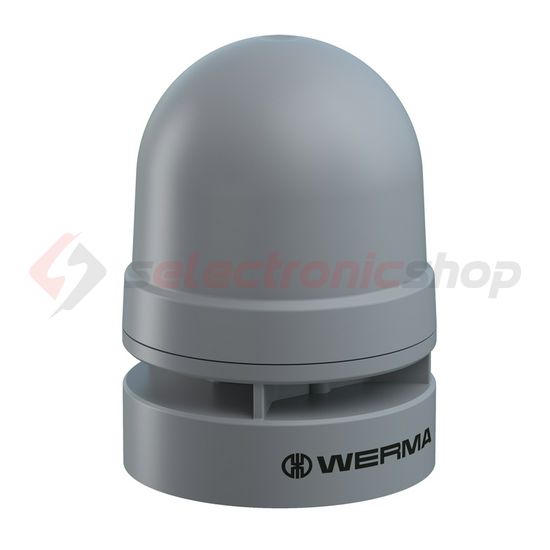 Jelzőkürt 24V AC/DC 0.4A 95dB szürke-ház műanyag IP66 WERMA - 16070075