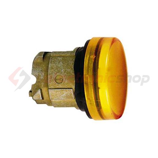 Jelzőlámpa fej LED-hez kerek narancs magas 1-lámpa króm fém-előlapgyűrű Harmony XB4 Schneider - ZB4BV053