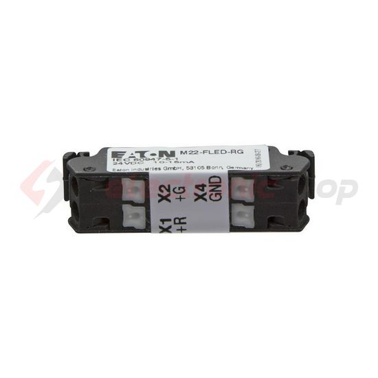Jelzőlámpamodul piros-zöld LED 24V/DC előlapra rugószorításos M22-FLED-RG EATON - 180799