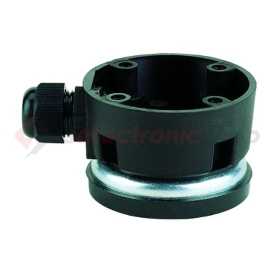 Jelzőoszlop rögzítőtalp mágneses műanyag fekete WERMA - 97584004