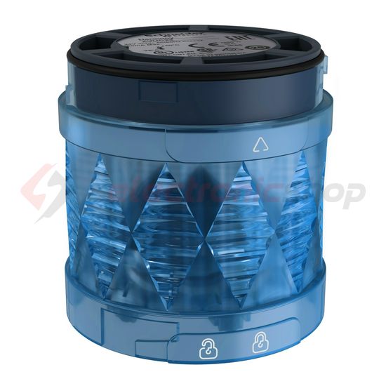 Jelzőoszlop-világítómodul folyamatos kék 24V/AC50Hz 24V/DC LED IP65 Harmony XVU-C Schneider - XVUC26