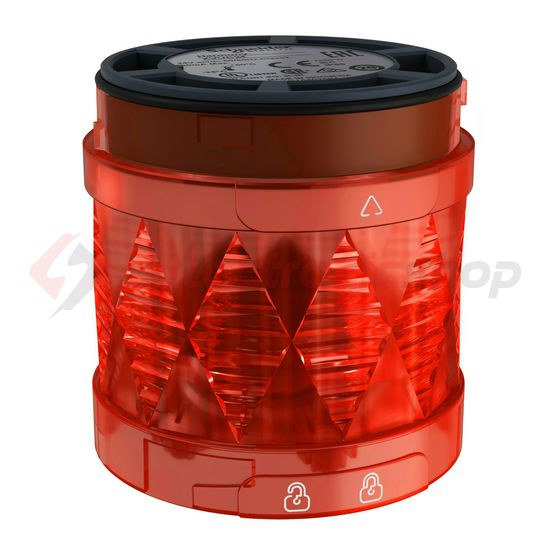 Jelzőoszlop-világítómodul folyamatos piros 24V/AC50Hz 24V/DC LED IP65 Harmony XVU-C Schneider - XVUC24