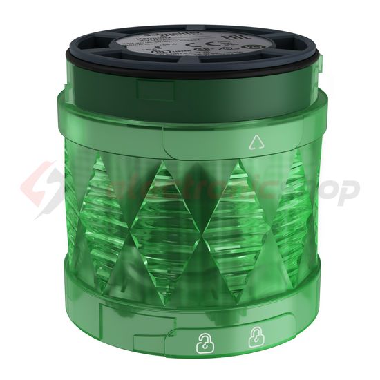 Jelzőoszlop-világítómodul folyamatos zöld 24V/AC50Hz 24V/DC LED IP65 Harmony XVU-C Schneider - XVUC23