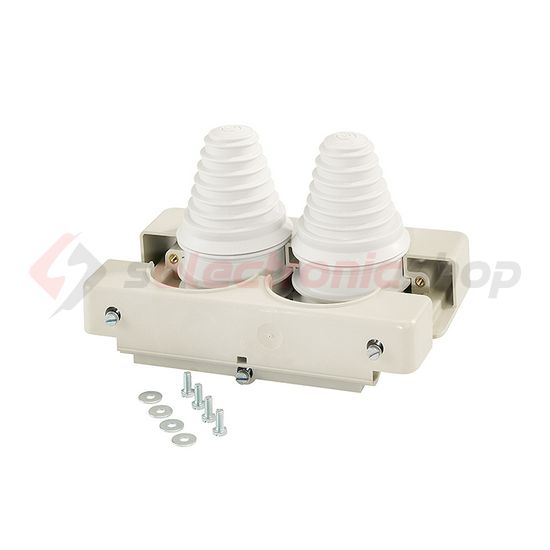 Kábelbevezető zárófedél lépcsős 2x30-72mm IP54 műanyag szürke MiFP82 ENYMETER Hensel - 2000319