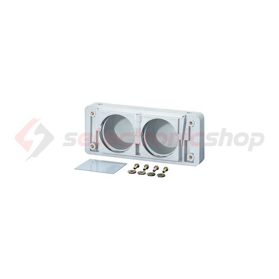 Kábelbevezető zárófedél lépcsős 2x30-72mm IP54 műanyag szürke MiFP82 ENYMETER Hensel - 2000319