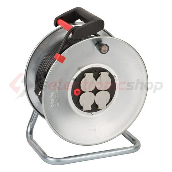 Kábeldob acéllemez 25m H05RR-F 1.5mm2/ 3x 4x2P+E/230V IP44 Garant SK LECTRA - 1198528