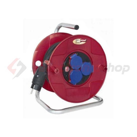 Kábeldob műanyag 25m H05RR-F 1.5mm2/ 3x 3x2P+E/230V IP44 BAT LECTRA - 1189258