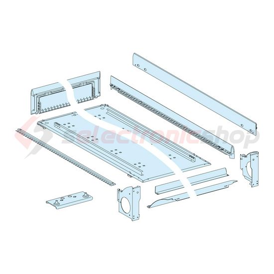 Kábelszekrény álló 33M 300mm-sz 1830mm-ma 205mm-mé acél fehér 9001-RAL Prisma G Schneider - LVS08274