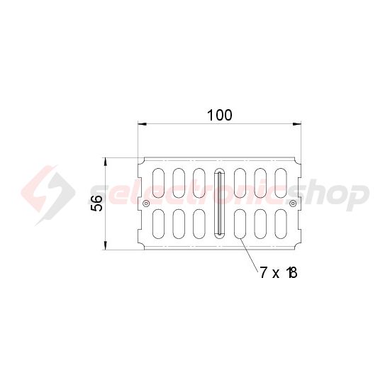 Kábeltálca összekötő hosszanti csavaros szalaghorganyzott 100mm RLVK 60 FS OBO-BETTERMANN - 6067093