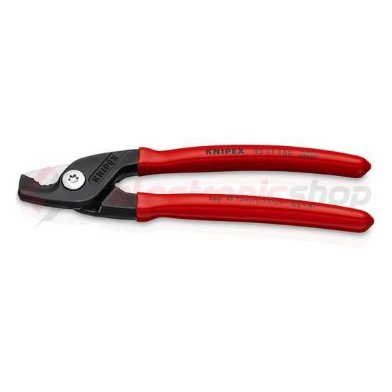 Kábelvágó mechanikus egykezes 15mm-max. kábelátmérő 50mm2-max. 160mm-hossz StepCut KNIPEX - 9511160