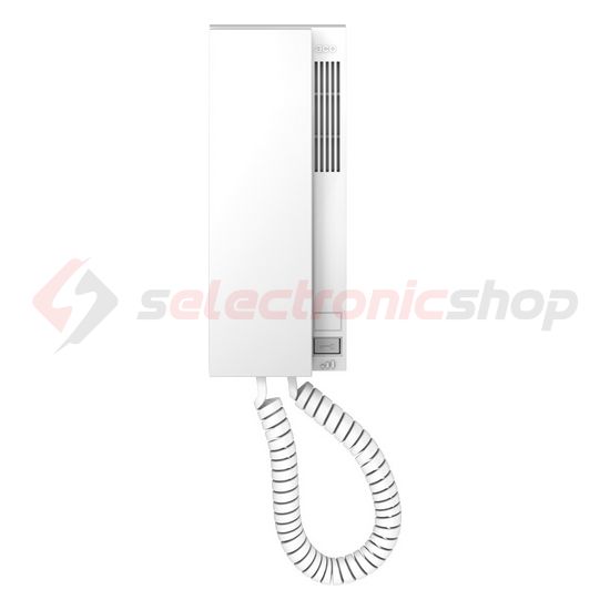 Kaputelefon lakáskészülék audio digitális 2vezeték 1gomb kaputelefon (kétirányú) fali fehér ACO - INS-UP720BX